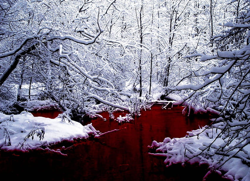 Готическа зима, готическа фантастична зима HD тапет
