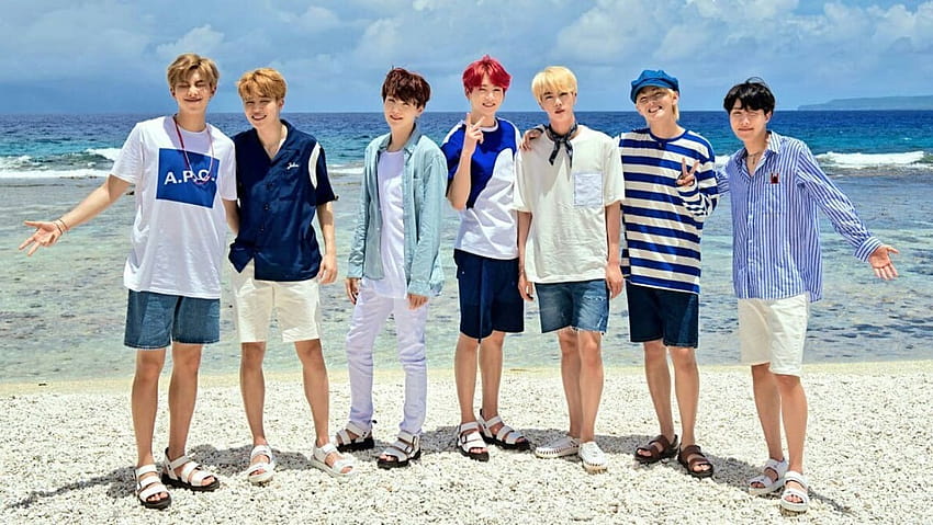 Pacote de verão do BTS no filme de Saipan papel de parede HD