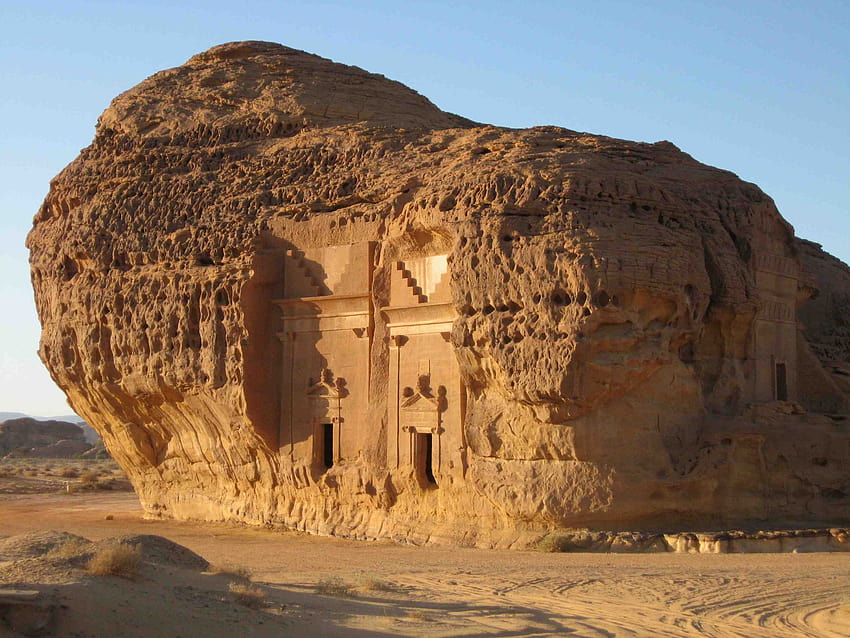Antike: Mada Seleh Saudi-Arabien Felsenlandschaft Archäologisch HD-Hintergrundbild
