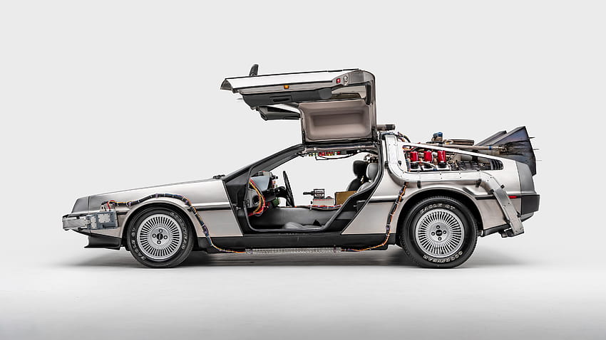 : DMC DeLorean, araba şovu, Geleceğe Dönüş, Geleceğe Dönüş II Filmleri, Geleceğe Dönüş III Filmi 5120x2880, geleceğe dönüş 2 HD duvar kağıdı