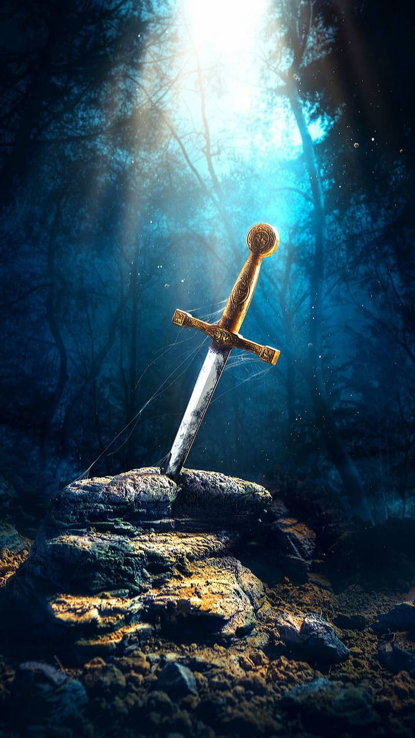 Magical sword by georgekev, magic sword HD phone wallpaper