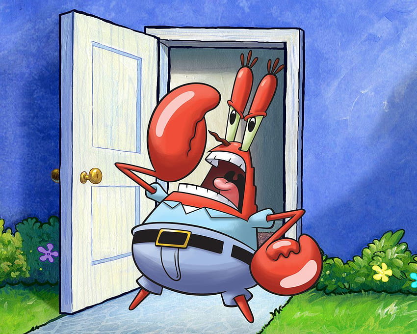 Mr Krabs in Spongebob HD wallpaper