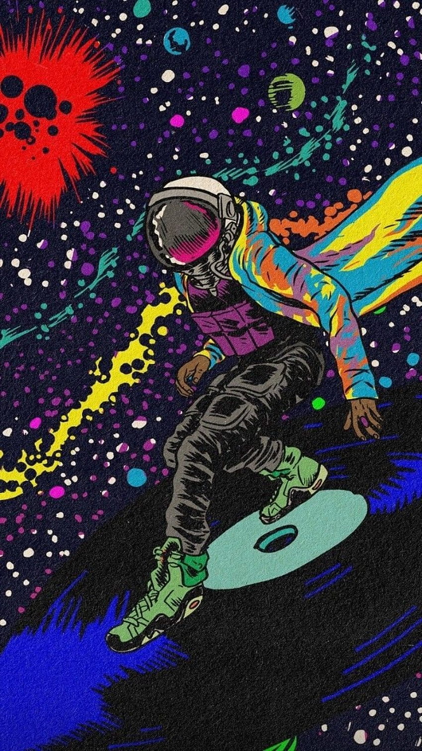 Астрономически, обложка на албум на Травис Скот HD тапет за телефон
