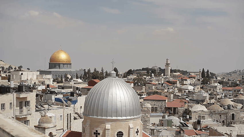 Felsendom Al-Aqsa-Moschee, Tempelberg, Jerusalem, Israel HD-Hintergrundbild