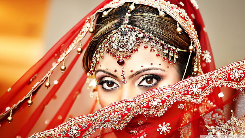 Indische Braut und Bräutigam, indischer Bräutigam HD-Hintergrundbild
