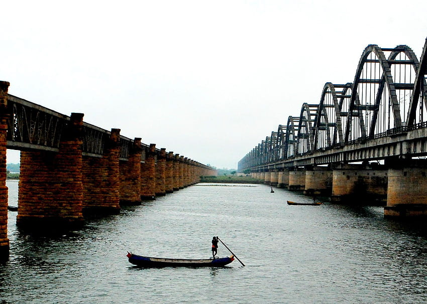 Godavari Bridge HD wallpaper