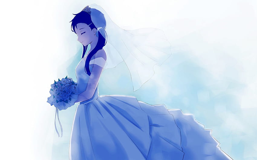 Wedding Dress, Kosaki Onodera, Nisekoipedia, Anime Girl, , Background, J96sol, anime girl wedding dress HD wallpaper