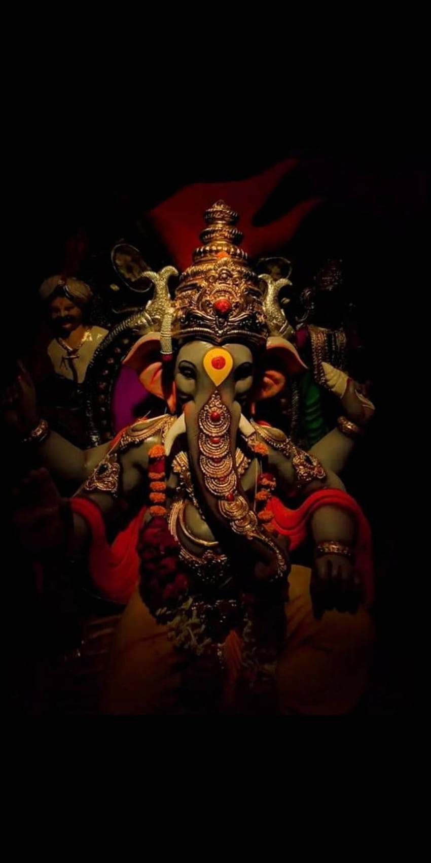 Ganesh by meet1315, ganpati black HD phone wallpaper