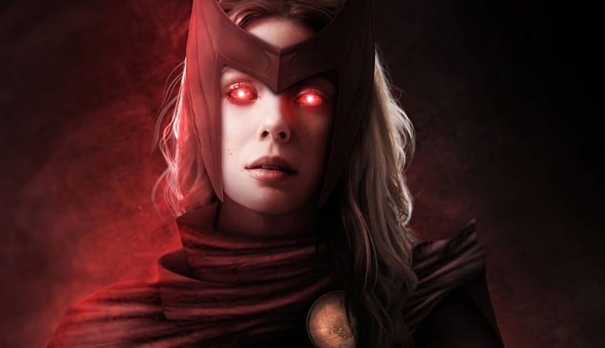 1336x768 Scarlet Witch Glowing Red Eyes Laptop , Backgrounds, and HD wallpaper