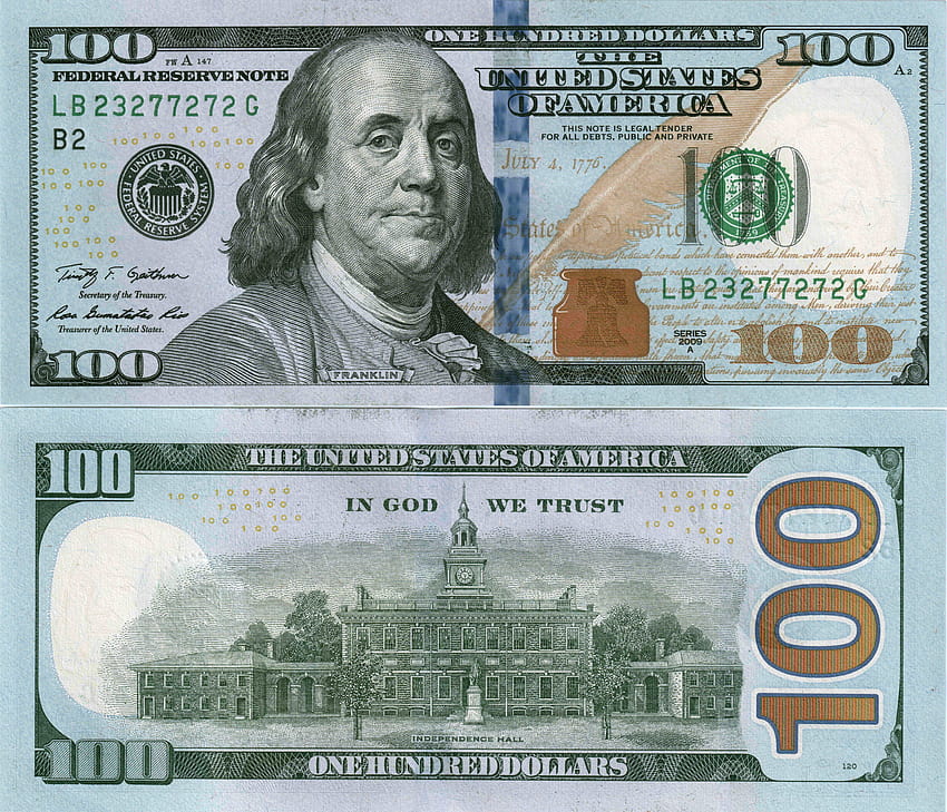 Dólares Papel moeda 100 Dinheiro 7350x6300, 100 dólares papel de parede HD