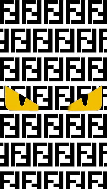 fendi monster wallpaper,yellow,logo,font,fashion accessory,symbol (#357554)  - WallpaperUse