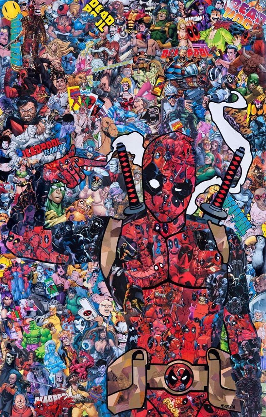 Marvel-Comics, Deadpool-Marvel-Comic-Kunst HD-Handy-Hintergrundbild