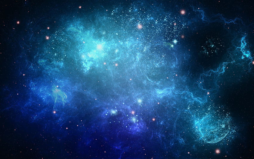 Backgrounds Beautiful Space Star Cluster Galaxy Blue Violet Gas, galaxy background HD wallpaper