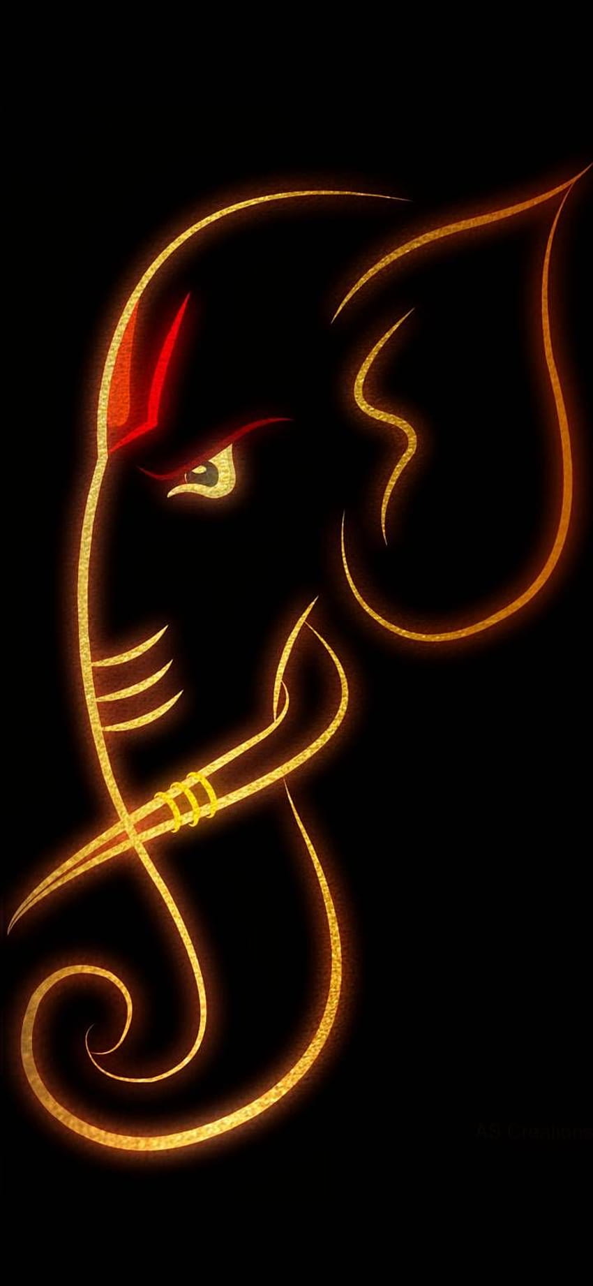 Vinayagar, Ganesh-Logo HD-Handy-Hintergrundbild