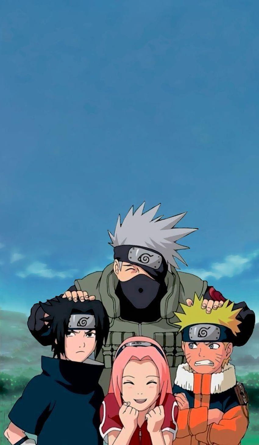 Team 7, anime naruto run HD phone wallpaper