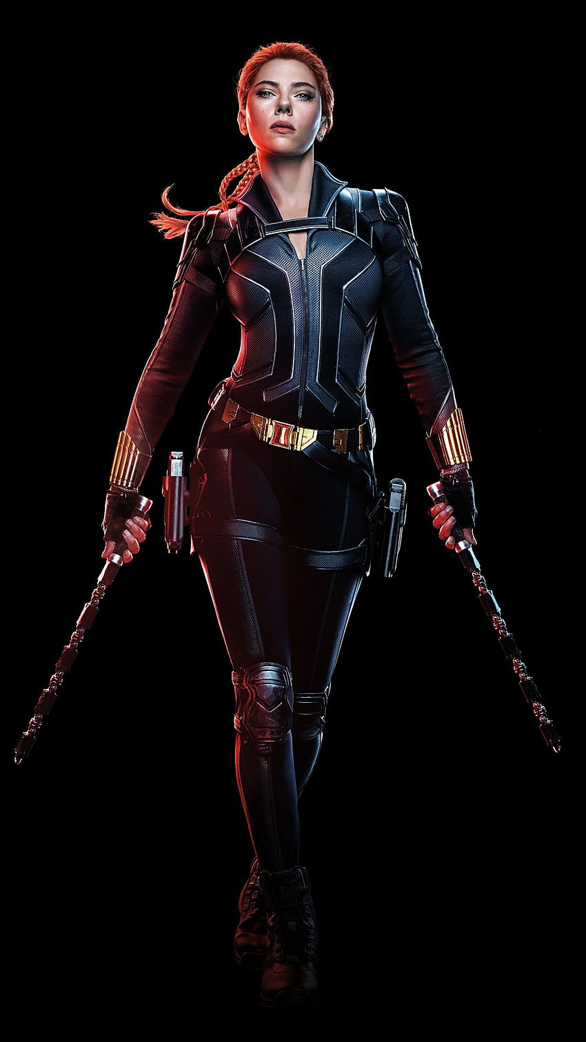 Black Widow, Scarlett Johansson, negro, 2020 Películas, , Negro/Oscuro, mujer amoled fondo de pantalla del teléfono