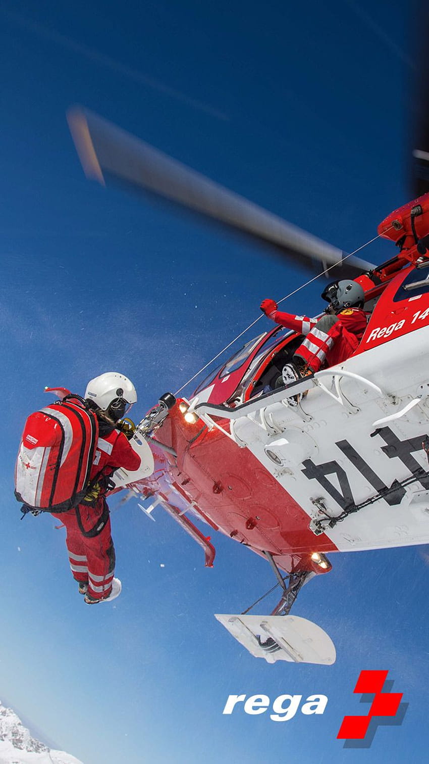 Swiss Air Rescue Rega Emergency number 1414 [750x1334] for your , Mobile & Tablet, rescue helicopter HD phone wallpaper