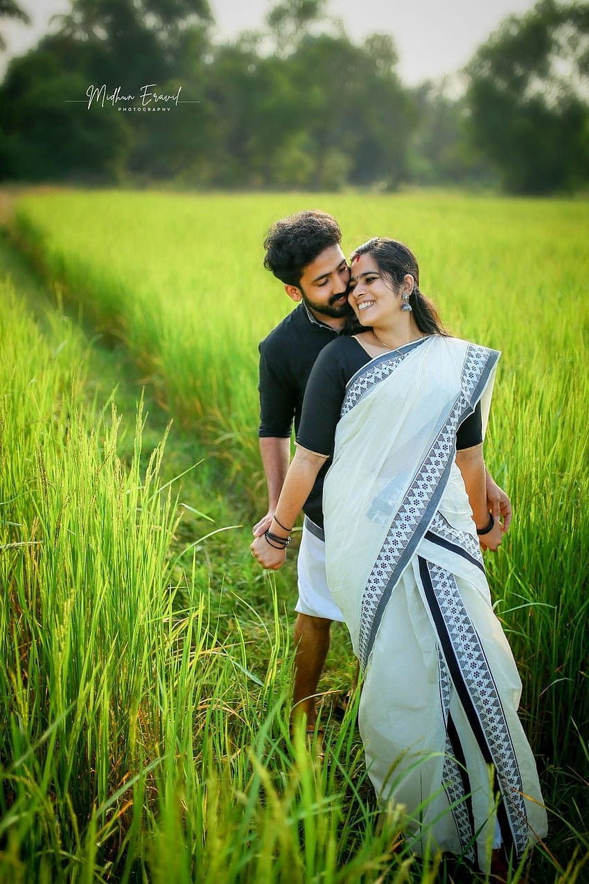 Kerala Traditional Couple, coppie tradizionali Sfondo del telefono HD