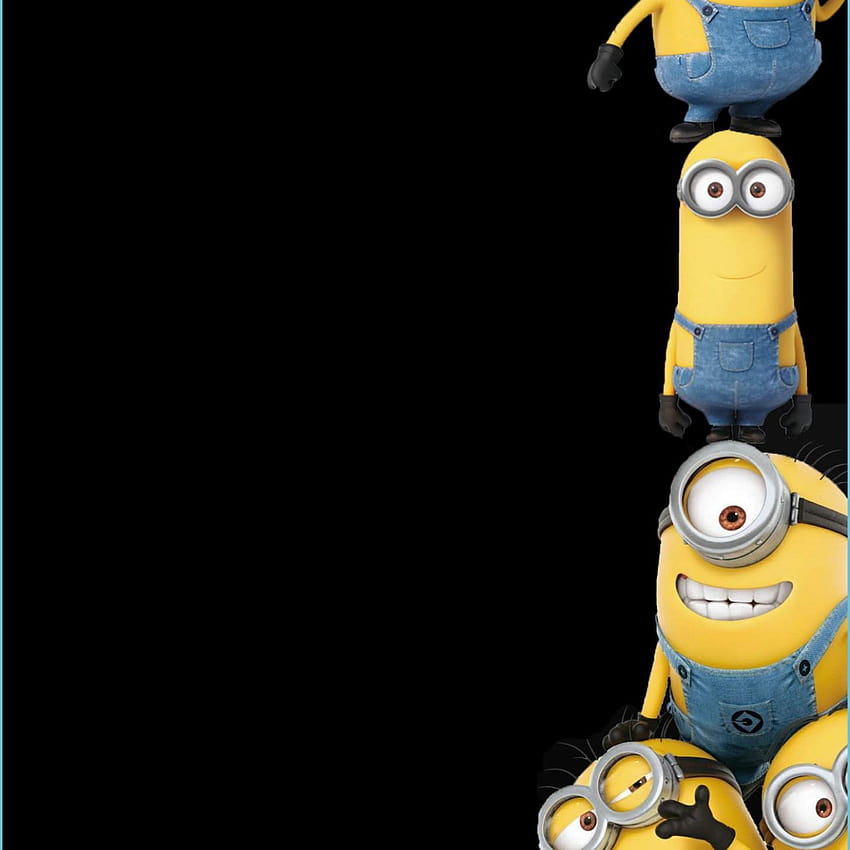 Stack Of Minions [S1 Galaxy S14 Delik, minyonlar karanlık HD telefon ...