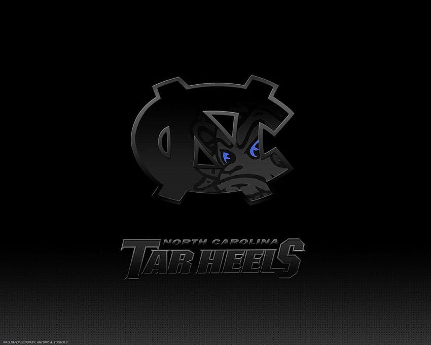 UNC Tar Heels Logo tła lub strona internetowa, smołowate obcasy z Karoliny Północnej Tapeta HD