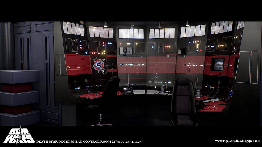 Rigel VII: Death Star Docking Bay Control Room 327, salle de contrôle de l'étoile de la mort Fond d'écran HD