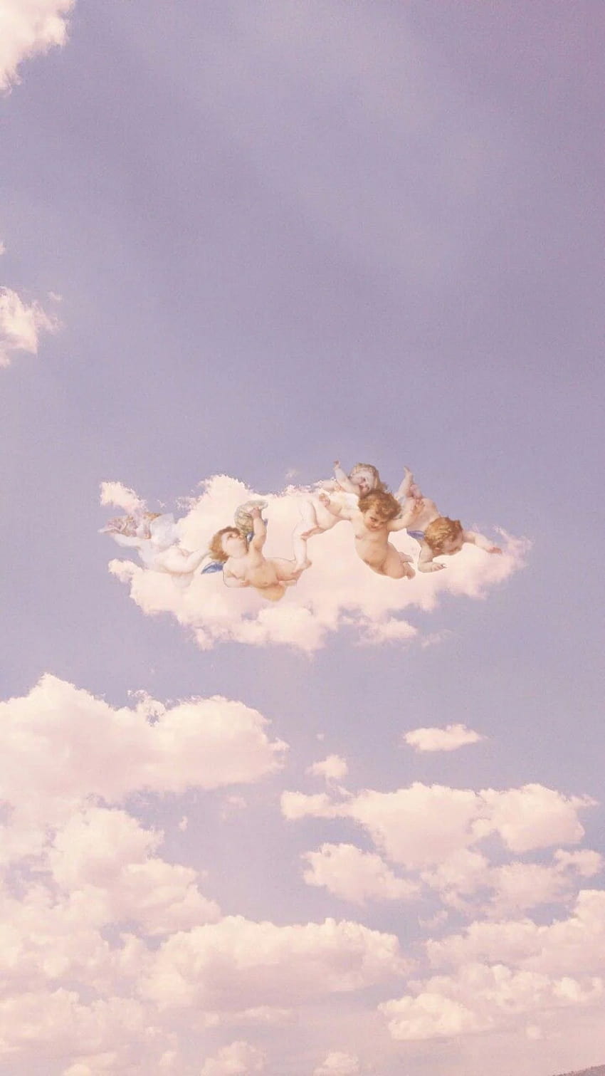 Anielskie chmury estetyczne, estetyka anielskiego nieba Tapeta na telefon HD
