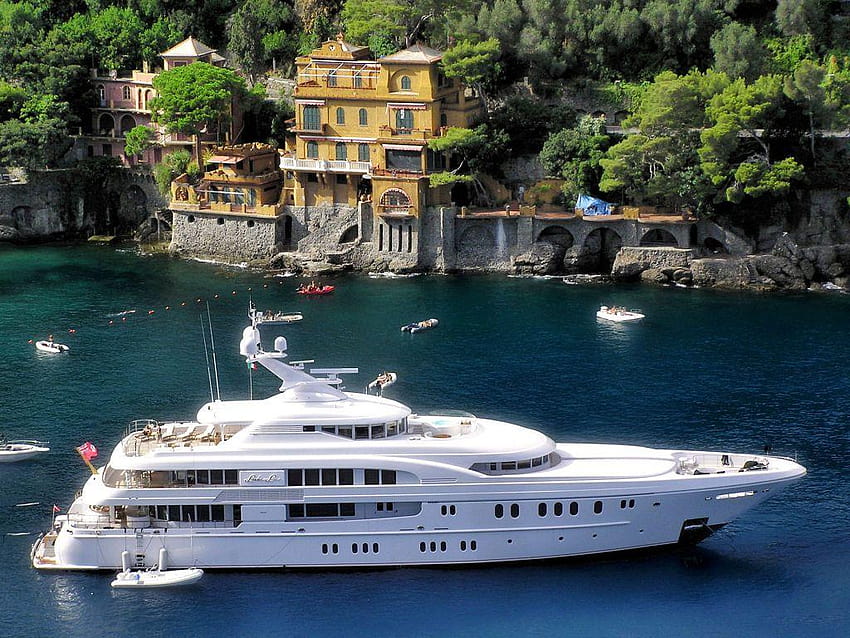 Суперяхта в Портифино, Италия – новини за суперяхти, луксозни яхти HD тапет