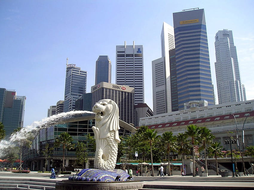 Singapur, Merlion Tapeta HD