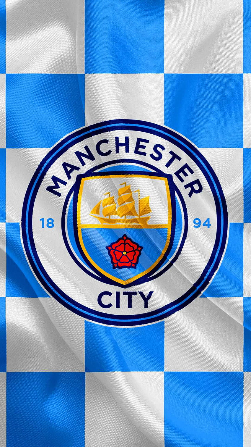 Download Manchester City Cool Logo Iphone Wallpaper | Wallpapers.com