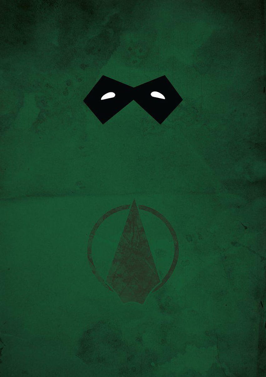 Green Arrow Minimalist poster by MohnishMohnish, green arrow logo HD phone wallpaper