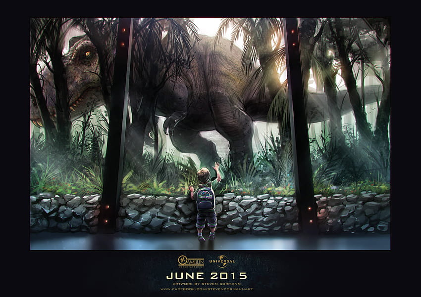 Impressionnant fan art 'Jurassic World' !, film t rex jurassic park Fond d'écran HD