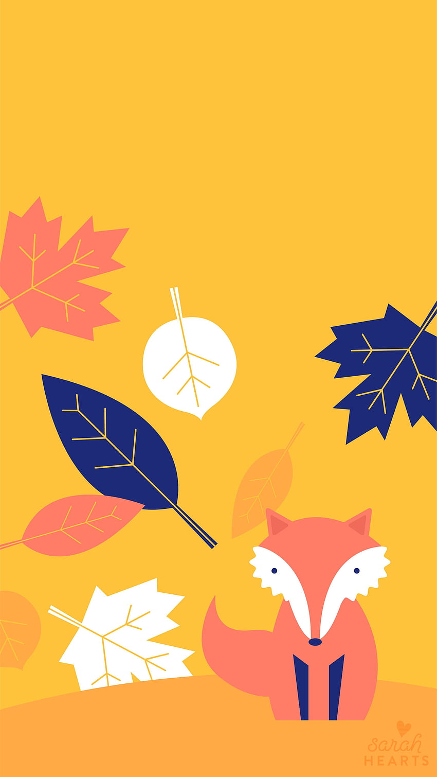 Fall Leaf and Fox October 2017 Calendar, fox in autumn HD phone wallpaper