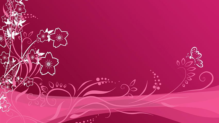 femminile, rosa, testo, magenta, viola, disegno floreale, femminile rosa Sfondo HD