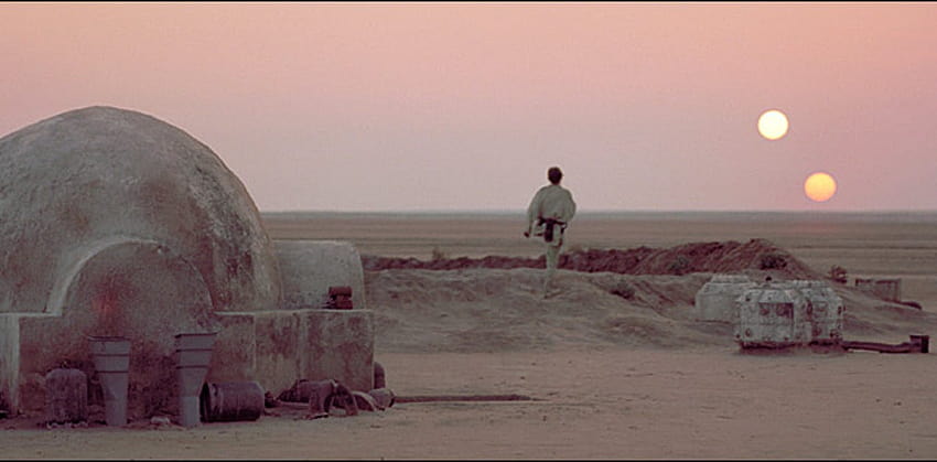 Planeta Gwiezdnych Wojen z dwoma słońcami: krok w kierunku Tatooine Luke'a Skywalkera, tatooine Luke'a Skywalkera Tapeta HD