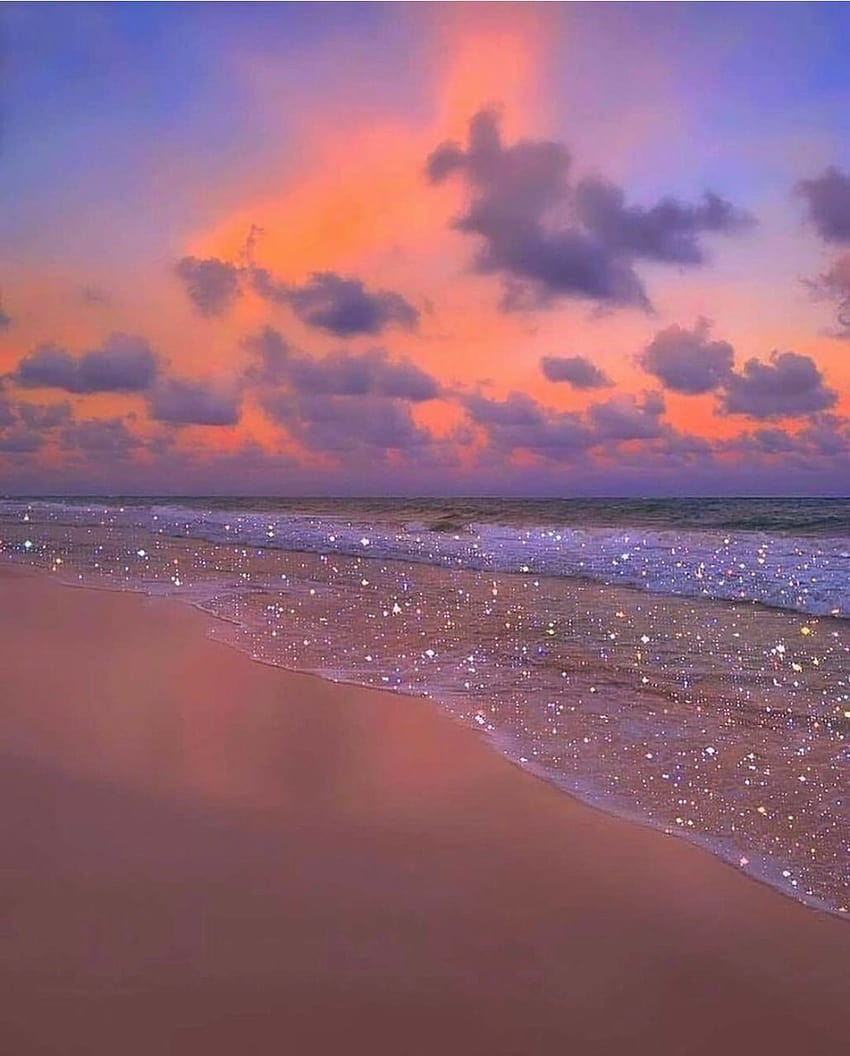 di, glitter estetico da spiaggia Sfondo del telefono HD