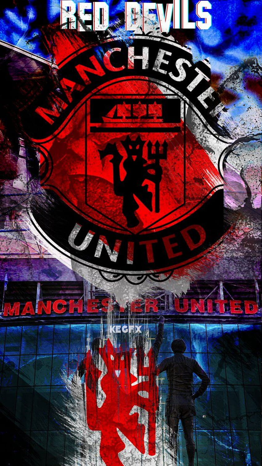 K.EGFX on Twitter:, mobile manchester united red devil HD phone wallpaper