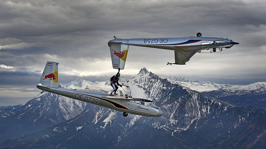 Blanix, the flying bulls aerobatics team HD wallpaper