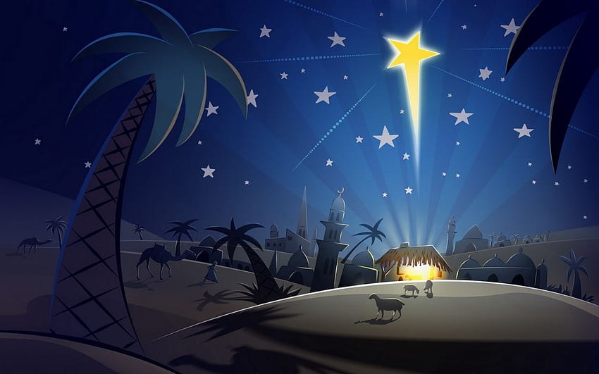 Раждането на Христос, раждането на Исус Христос Коледа HD тапет
