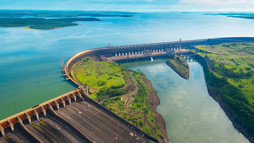 GE unterzeichnet Vertrag zur Modernisierung des riesigen Wasserkraftwerks HD-Hintergrundbild