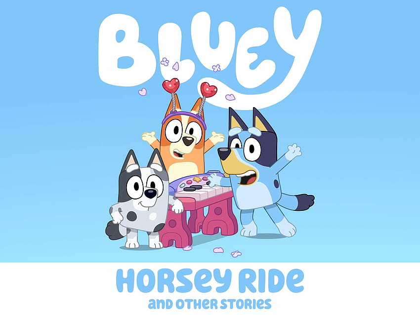 ดู Bluey ขี่ม้าและเรื่องราวอื่น ๆ Bluey น่ารัก วอลล์เปเปอร์ HD