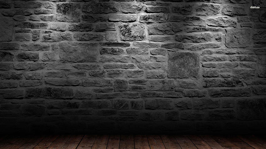 Floor Wall Black, black bricks HD wallpaper
