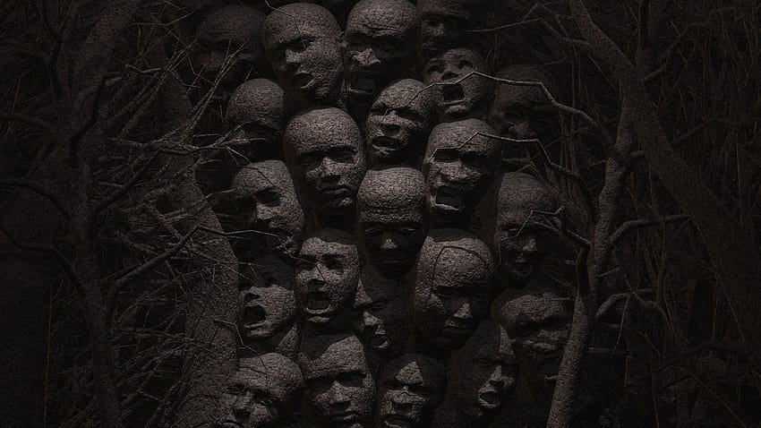 Dark horror evil gothic scream face mask death sad sorrow angry HD wallpaper