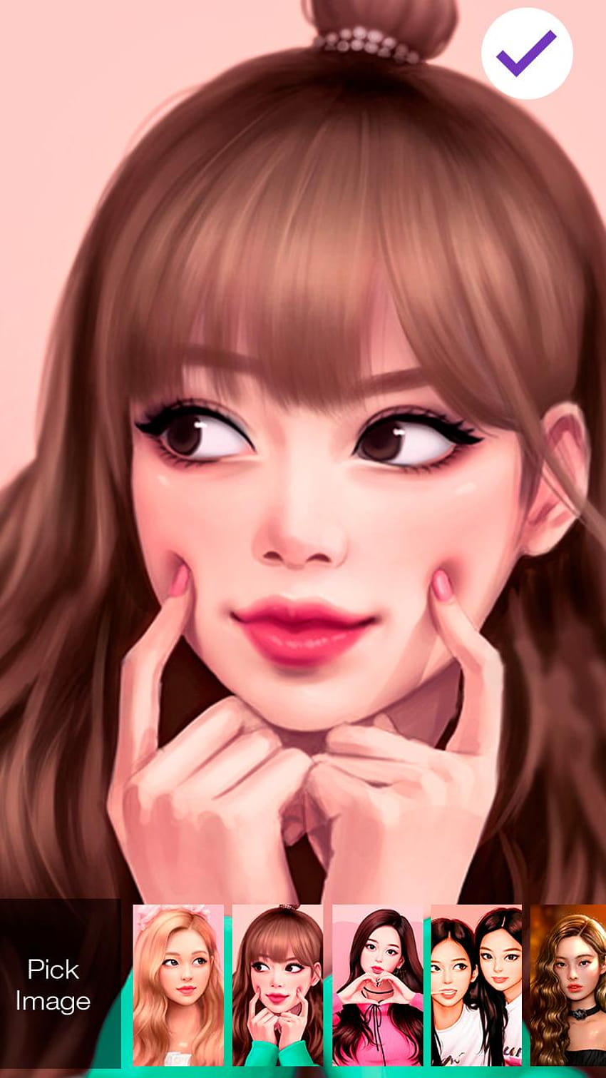 Korean Girl Teen Kpop Cute Pink Screen pour Android, fille coréenne esthétique Fond d'écran de téléphone HD