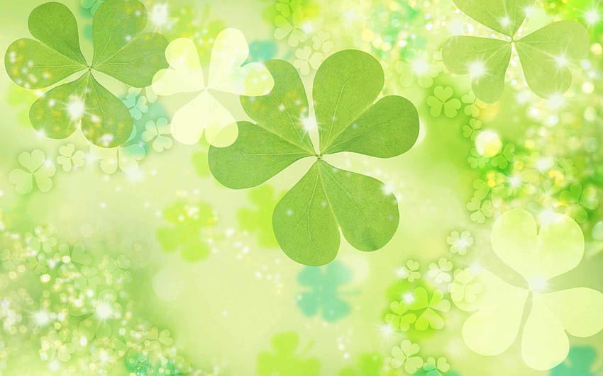 st patricks day anime girl HD wallpaper