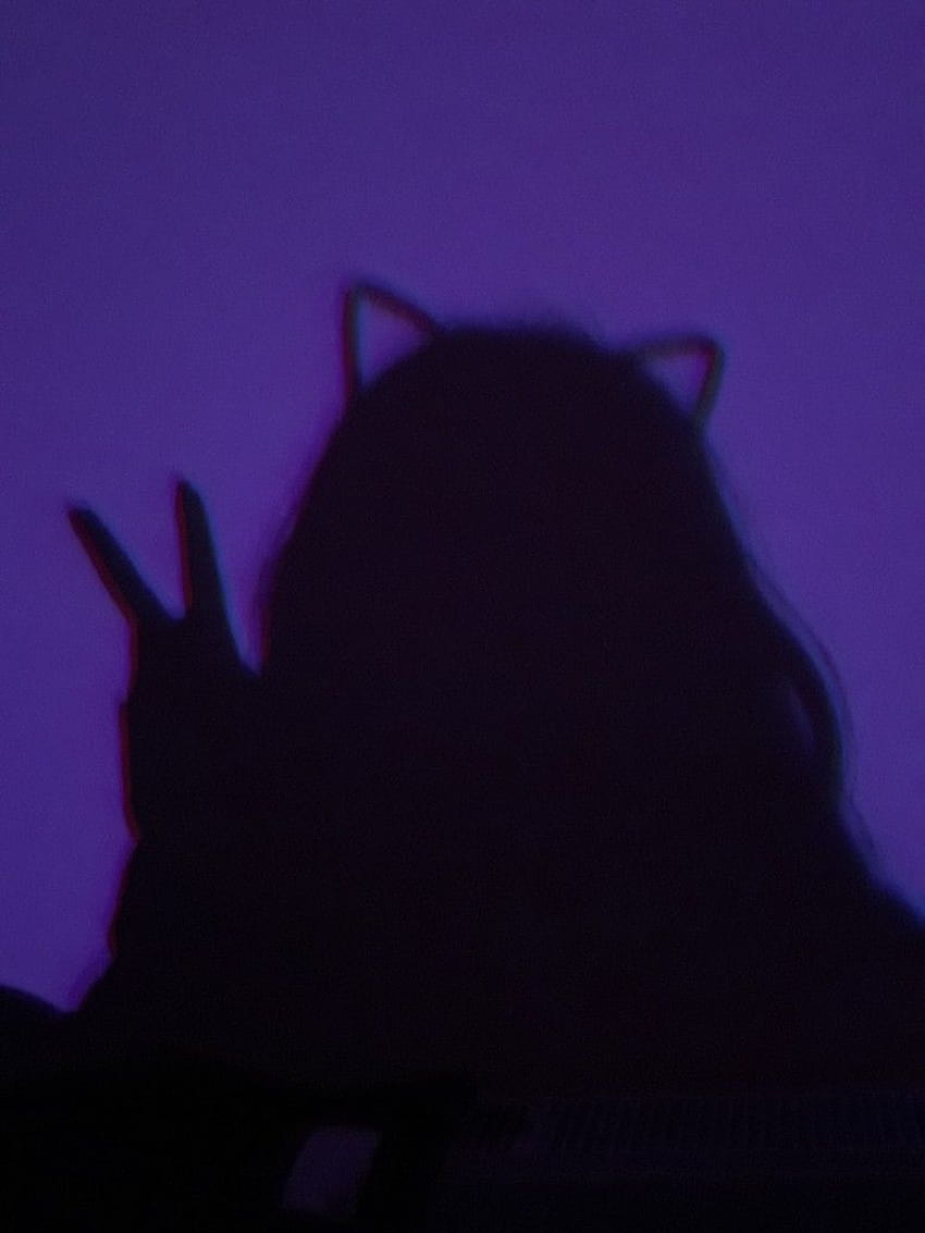 Hellina pada Estetika gelap, bayangan setan berwarna ungu wallpaper ponsel HD