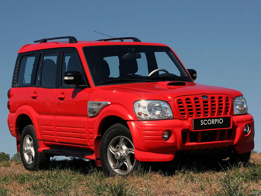 Mahindra Scorpio Red, carros mahindra papel de parede HD