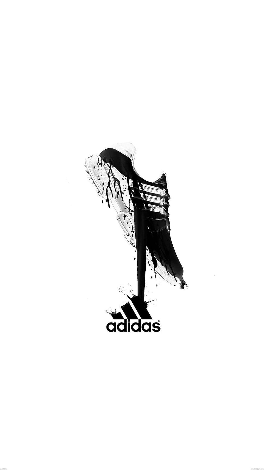 iPhonePapers, black and white adidas HD phone wallpaper