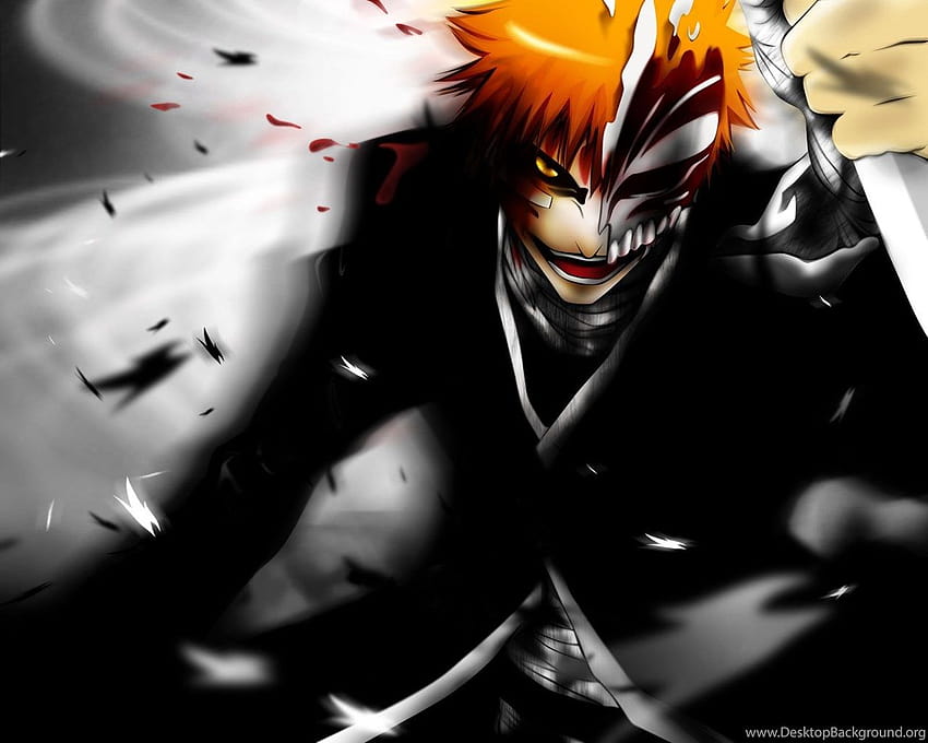 Bleach Hollow Ichigo Kurosaki Ichigo Orange Hair ... Backgrounds HD ...