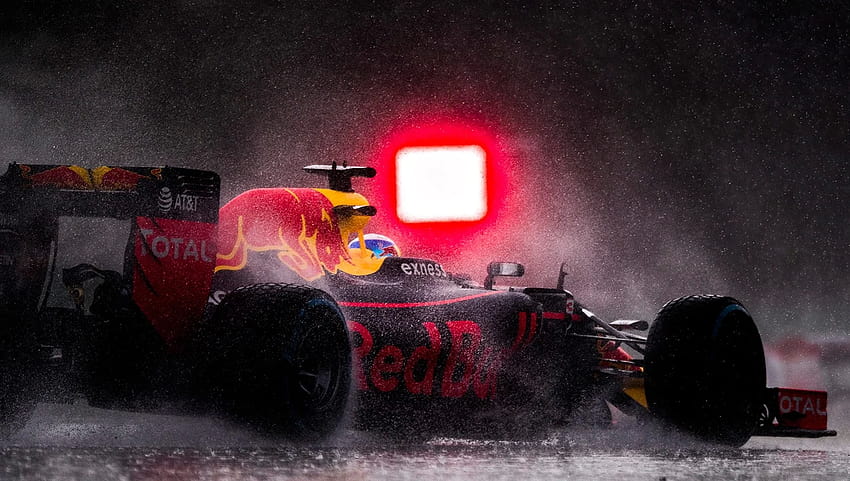 F1 Red Bull Racing Formula 1 Wet Rain Track, Corrida, chuva f1 papel de parede HD