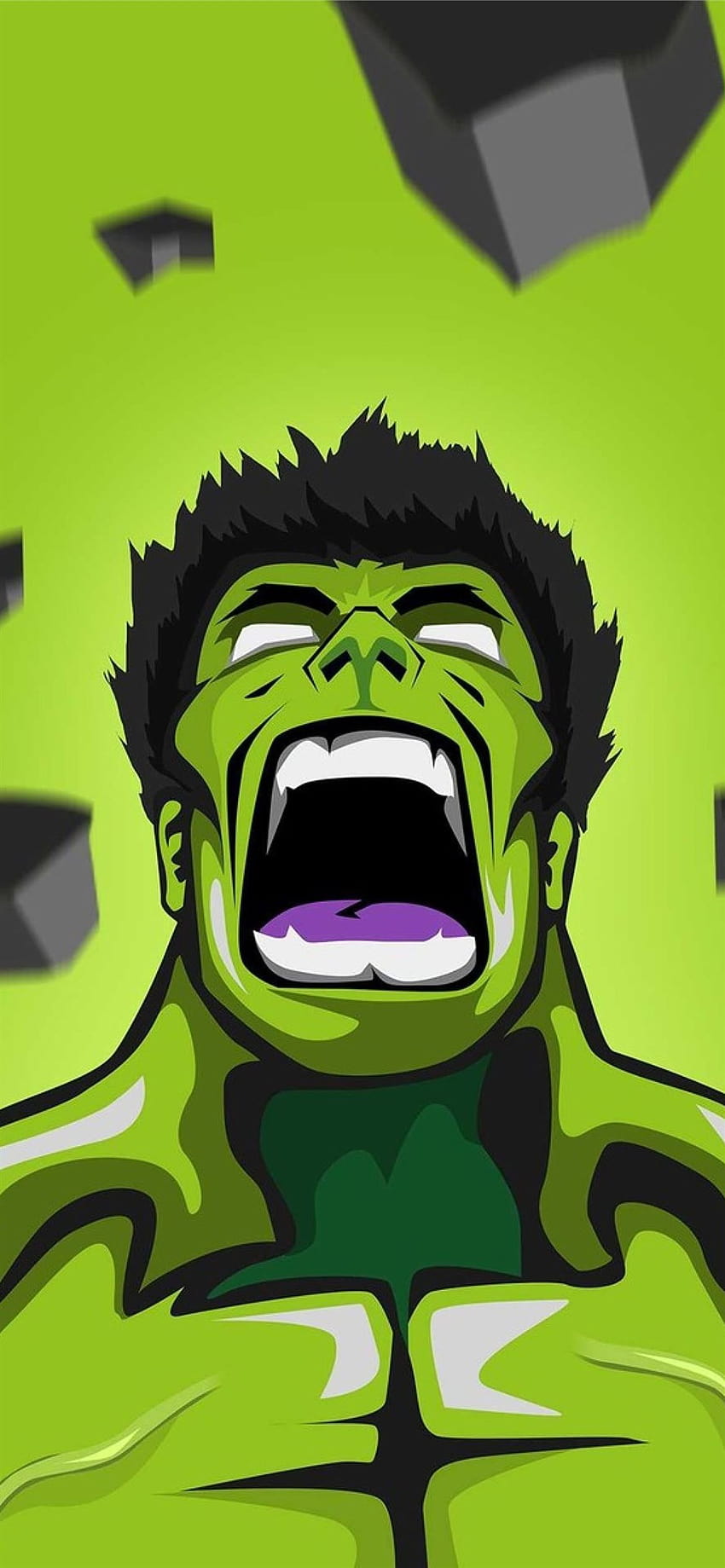 incredibile iPhone Hulk, Hulk verde Sfondo del telefono HD